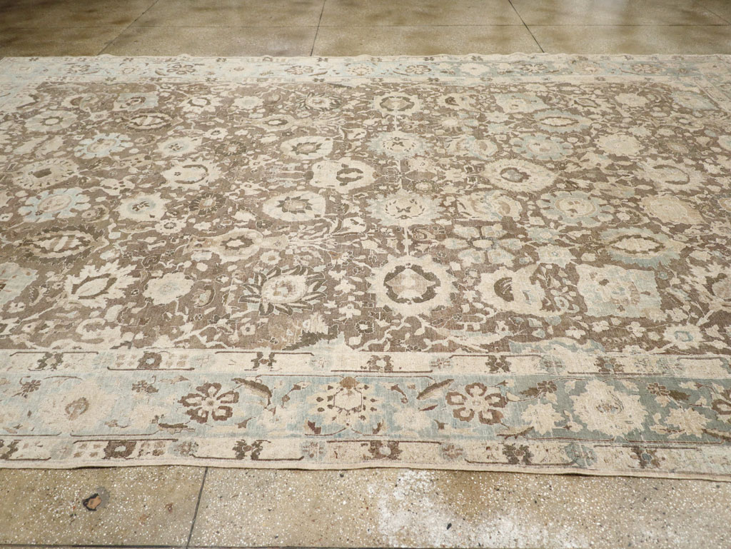 Antique Persian Tabriz Large Room Size Carpet, No.20335 - Gsblank
