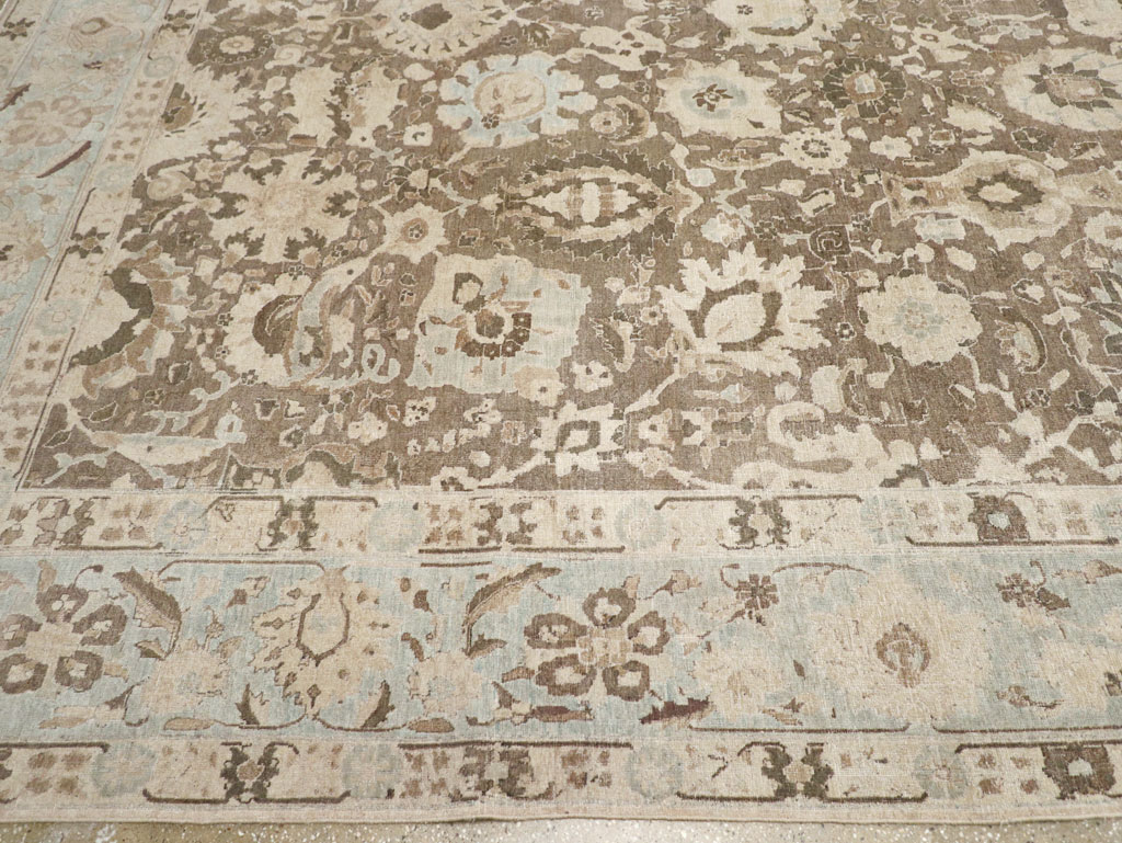 Antique Persian Tabriz Large Room Size Carpet, No.20335 - Gsblank