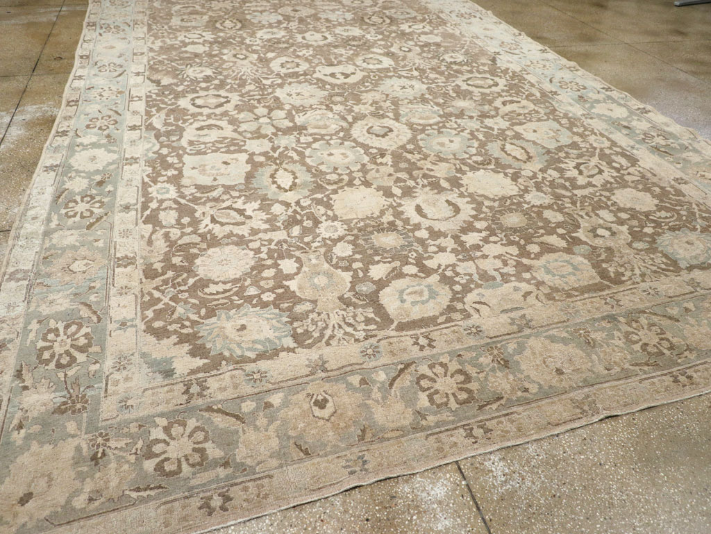 Antique Persian Tabriz Large Room Size Carpet, No.20335 - Gsblank