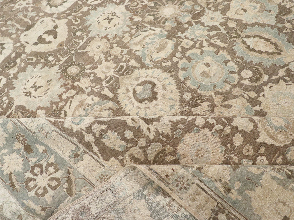 Antique Persian Tabriz Large Room Size Carpet, No.20335 - Gsblank