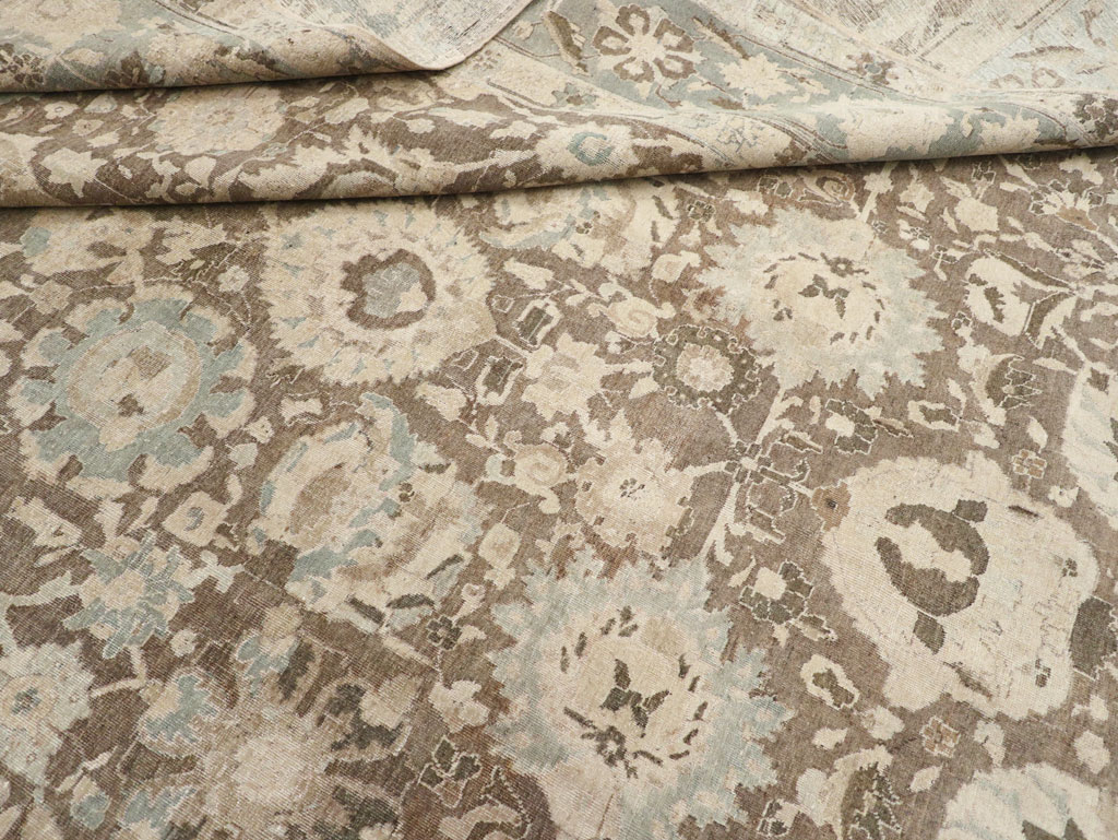 Antique Persian Tabriz Large Room Size Carpet, No.20335 - Gsblank