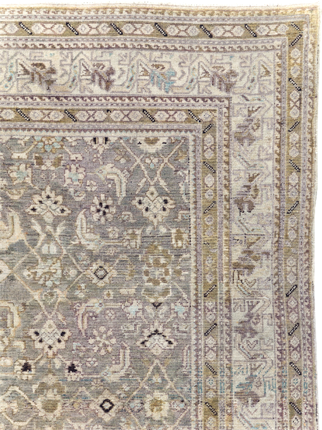 Vintage Persian Malayer Accent Carpet, No.20344 - Gsblank