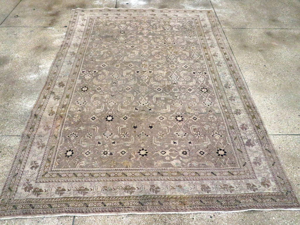 Vintage Persian Malayer Accent Carpet, No.20344 - Gsblank