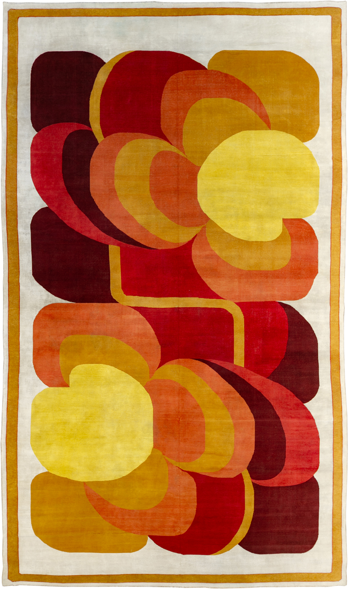 Vintage French Art Deco Oversize Carpet, No.20405 - Gsblank