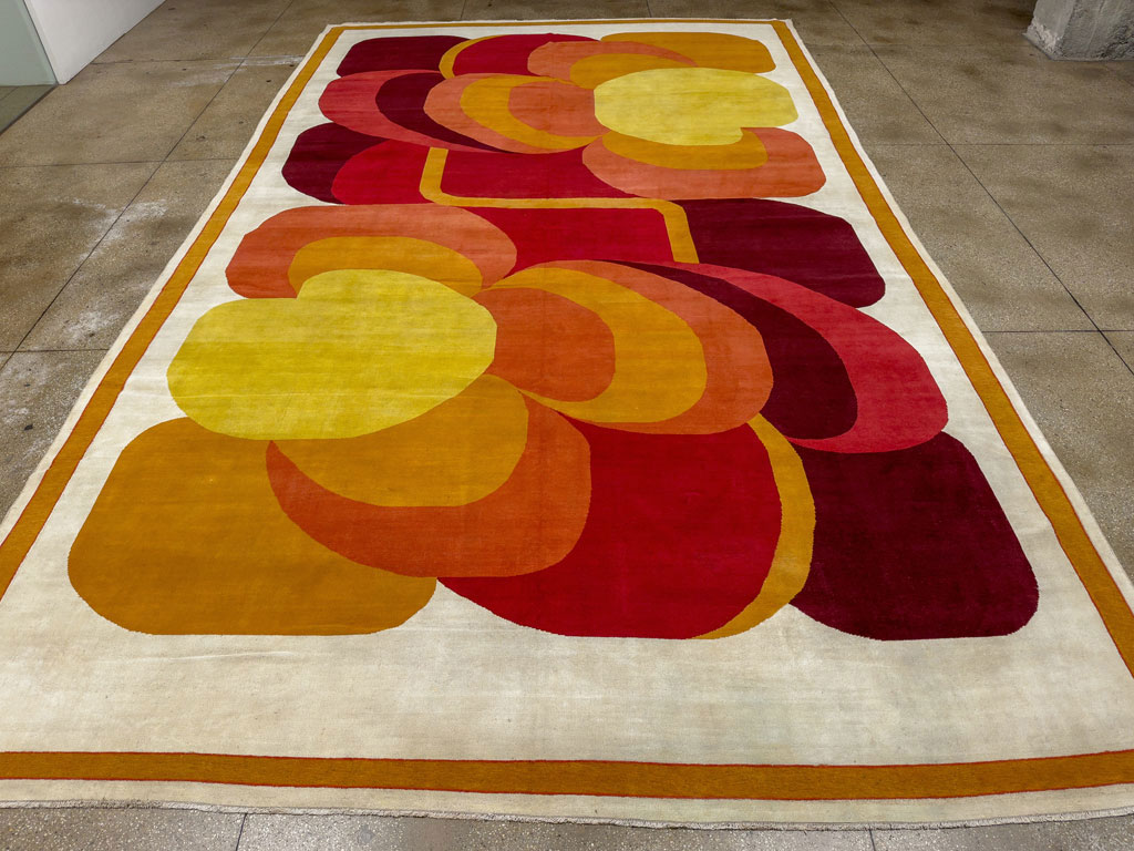 Vintage French Art Deco Oversize Carpet, No.20405 - Gsblank