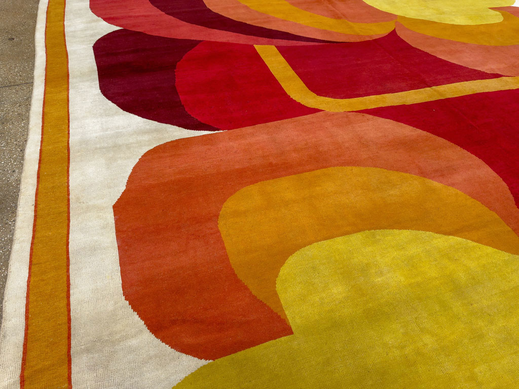 Vintage French Art Deco Oversize Carpet, No.20405 - Gsblank