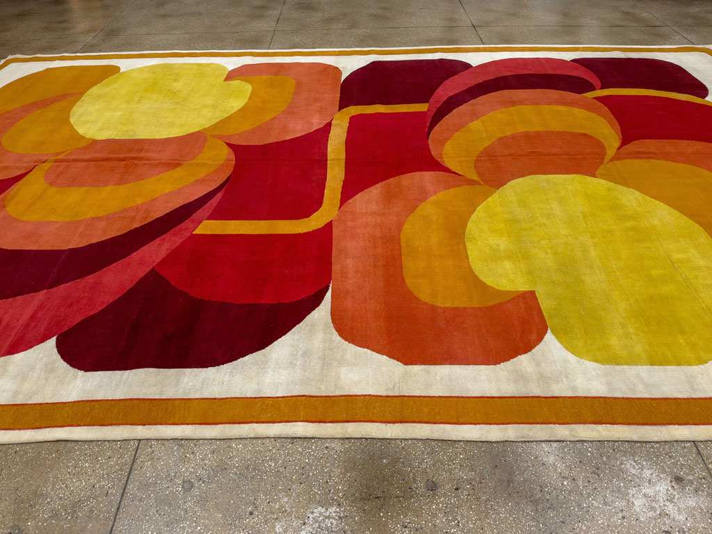 Vintage French Art Deco Oversize Carpet, No.20405 - Gsblank