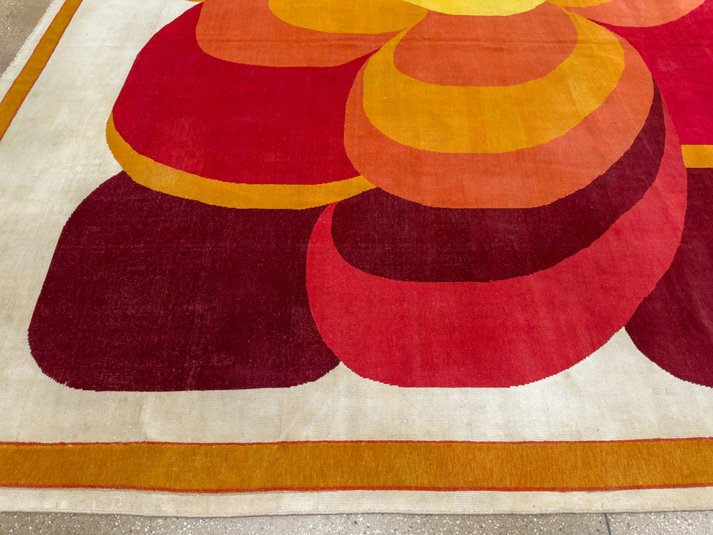 Vintage French Art Deco Oversize Carpet, No.20405 - Gsblank