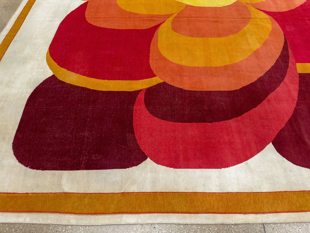 Vintage French Art Deco Oversize Carpet, No.20405 - Gsblank