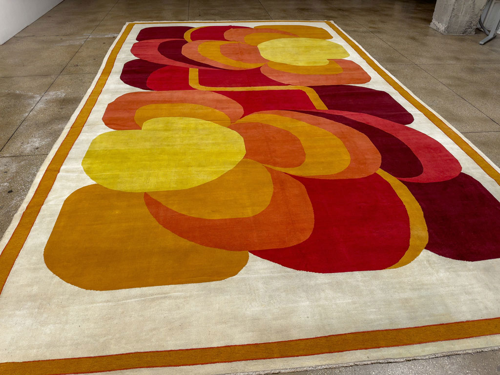 Vintage French Art Deco Oversize Carpet, No.20405 - Gsblank