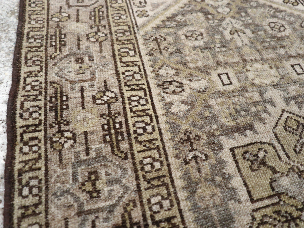 Vintage Persian Malayer Throw Rug, No.20419 - Gsblank