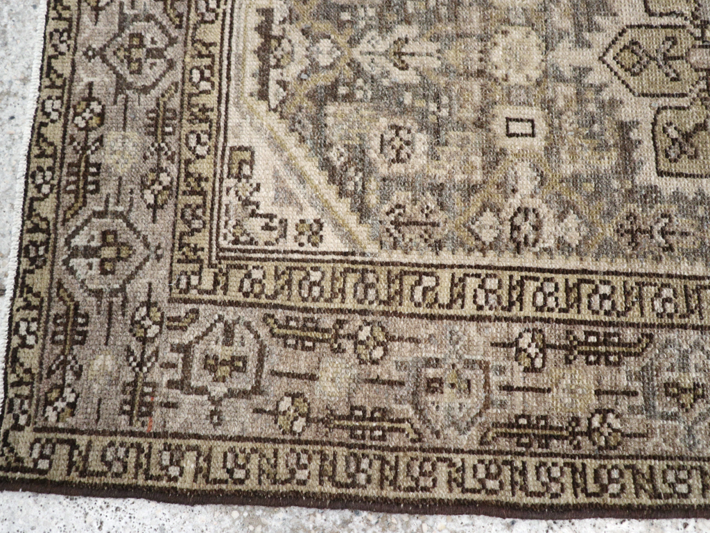 Vintage Persian Malayer Throw Rug, No.20419 - Gsblank