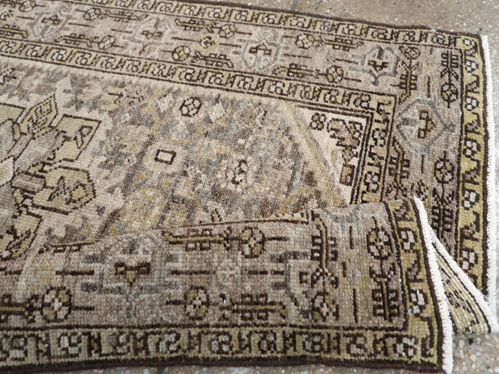 Vintage Persian Malayer Throw Rug, No.20419 - Gsblank