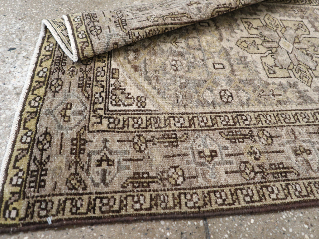 Vintage Persian Malayer Throw Rug, No.20419 - Gsblank