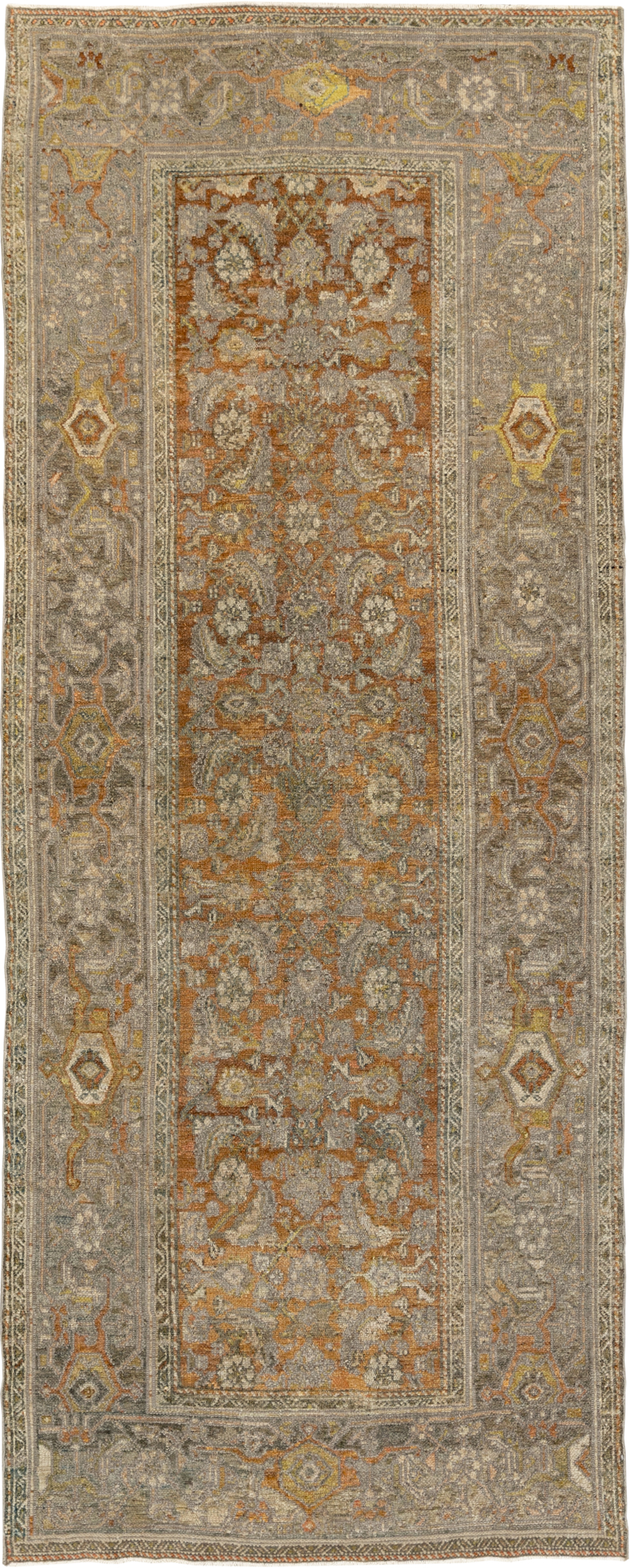 Antique Persian Kurdish Small Gallery Rug, No.20420 - Gsblank