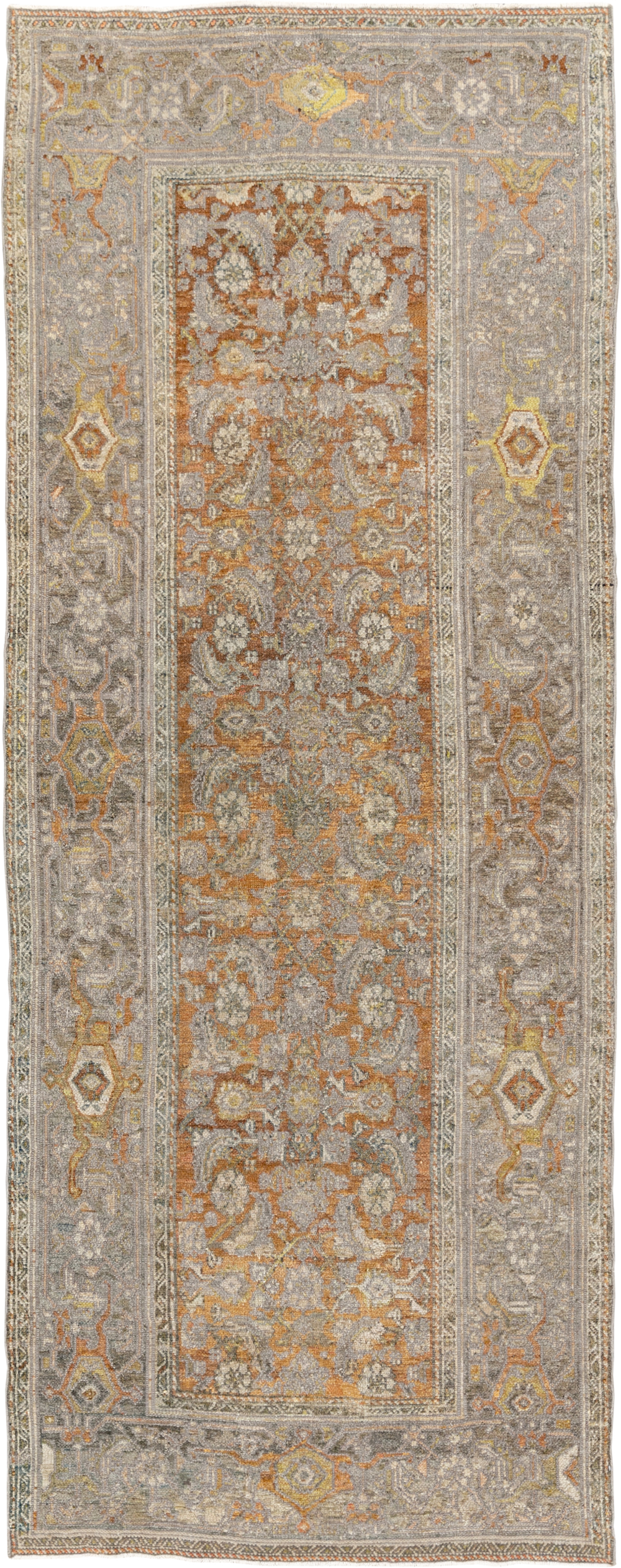 Antique Persian Kurdish Small Gallery Rug, No.20420 - Gsblank