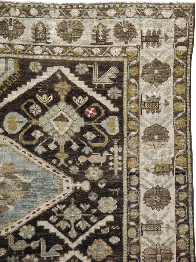 Antique Persian Kurdish Rug, No.20424 - Gsblank