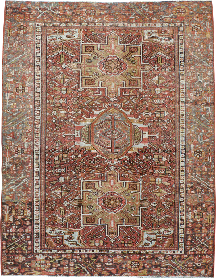 Vintage Persian Karajeh Rug, No.20425 - Gsblank