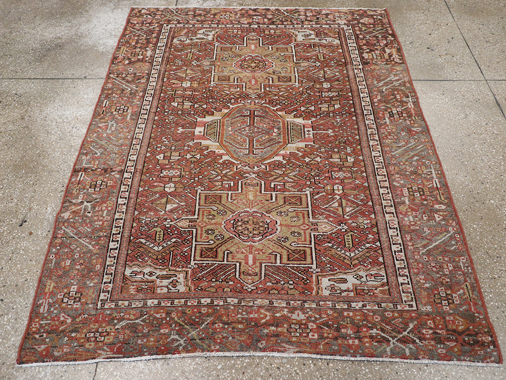Vintage Persian Karajeh Rug, No.20425 - Gsblank