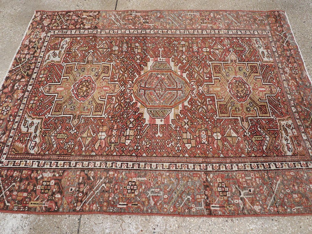 Vintage Persian Karajeh Rug, No.20425 - Gsblank