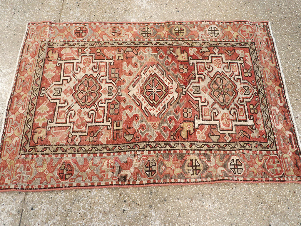 Vintage Persian Karajeh Rug, No.20436 - Gsblank
