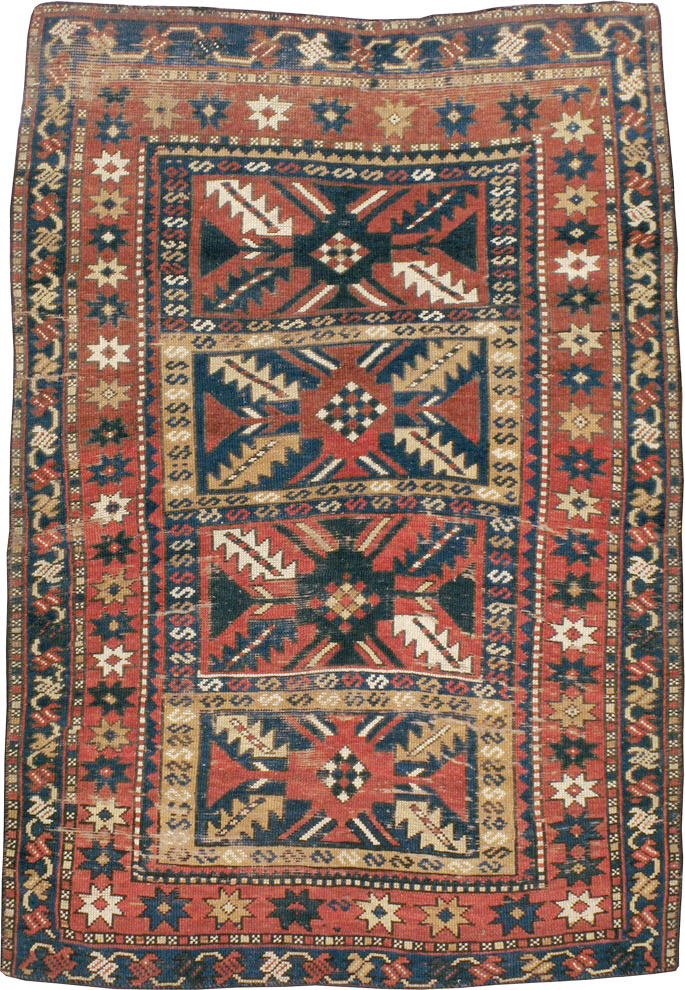 Antique Caucasian Kazak Rug, No.20467 - Gsblank
