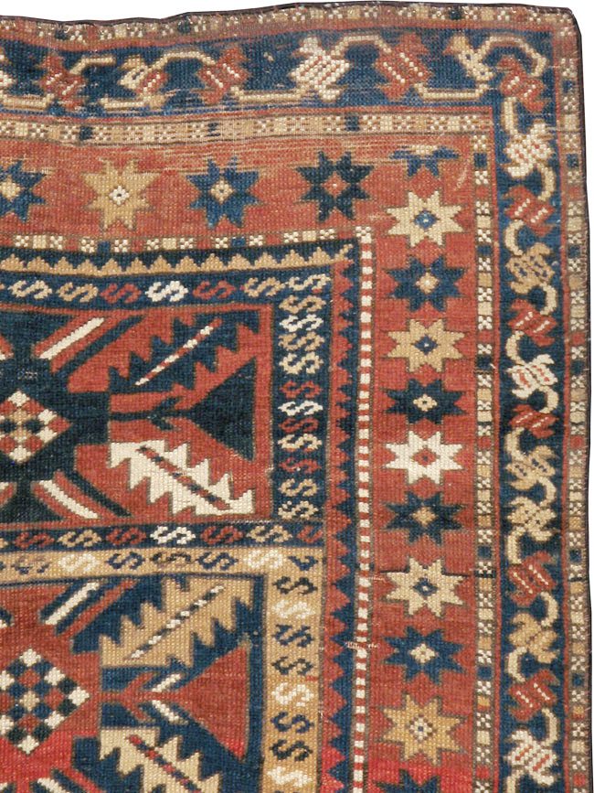 Antique Caucasian Kazak Rug, No.20467 - Gsblank