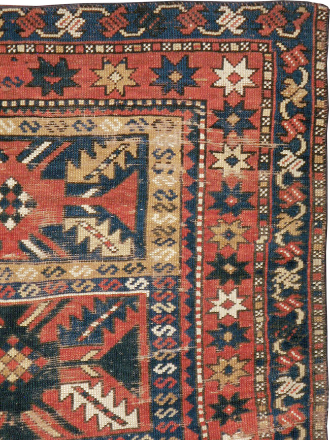 Antique Caucasian Kazak Rug, No.20467 - Gsblank