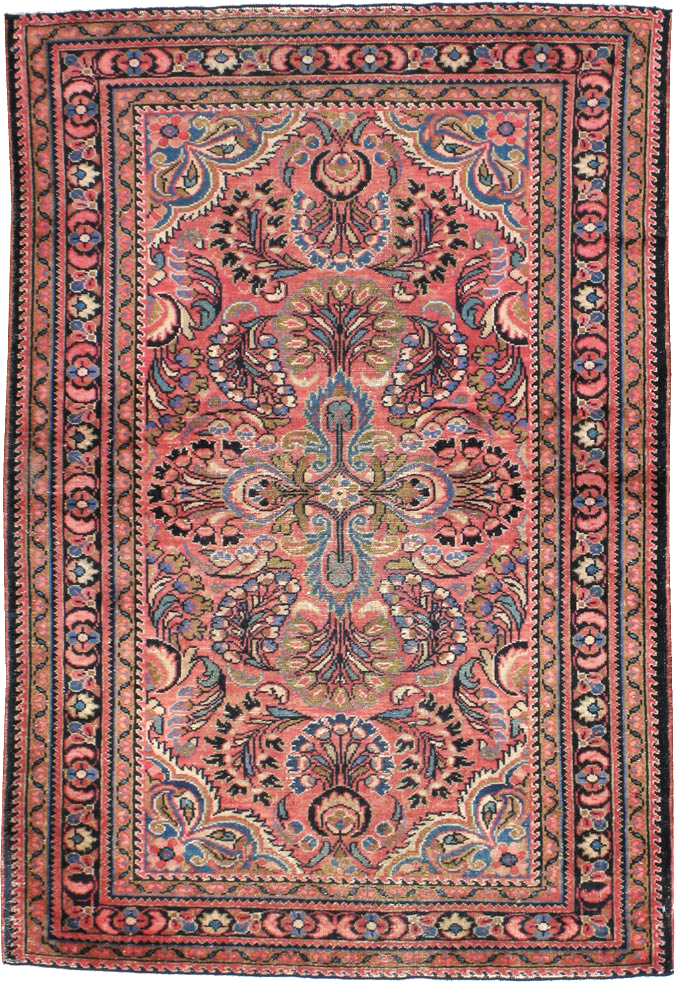 Vintage Persian Lilihan Rug, No.20488 - Gsblank