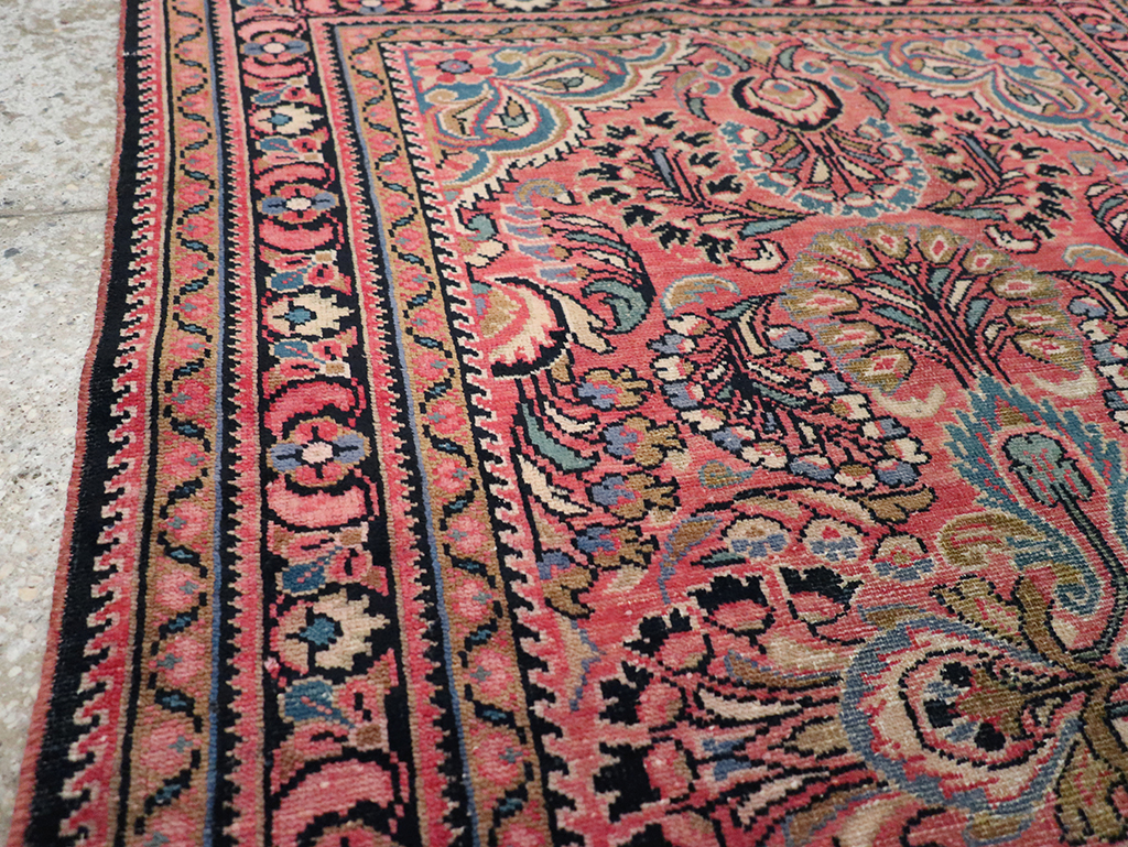 Vintage Persian Lilihan Rug, No.20488 - Gsblank