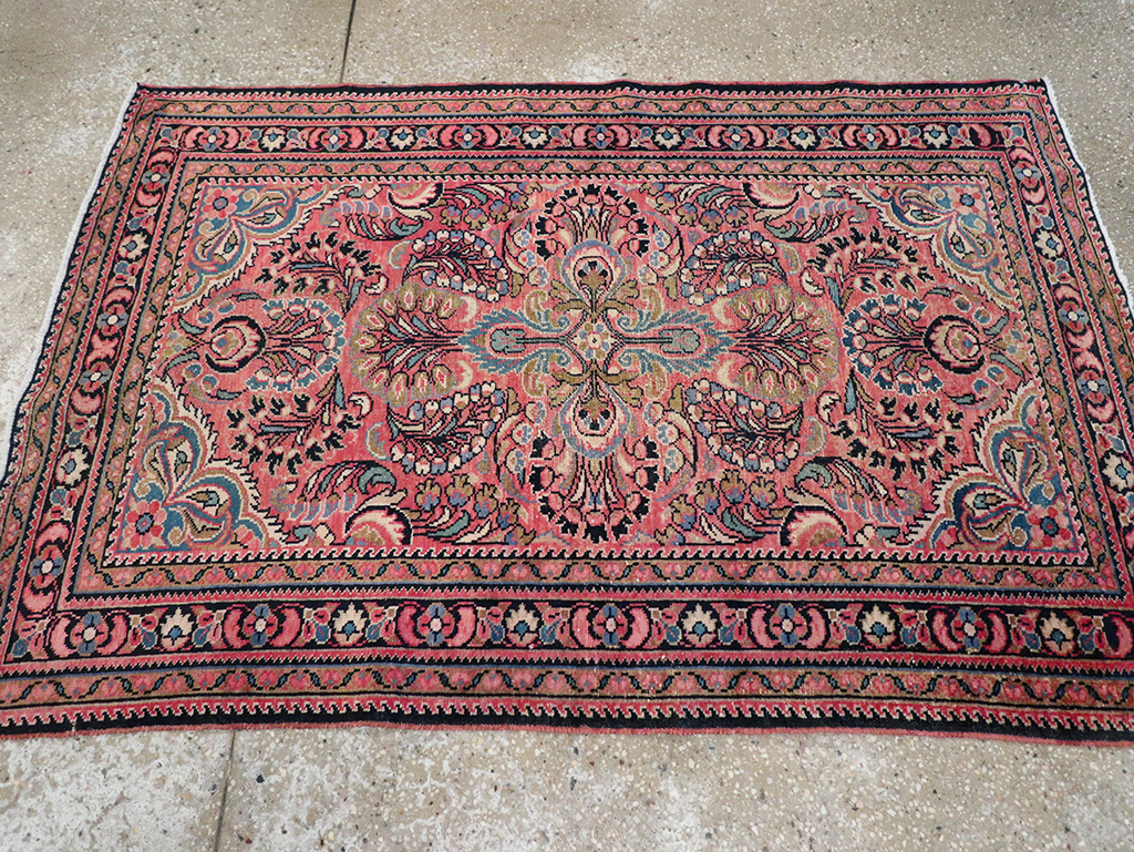 Vintage Persian Lilihan Rug, No.20488 - Gsblank