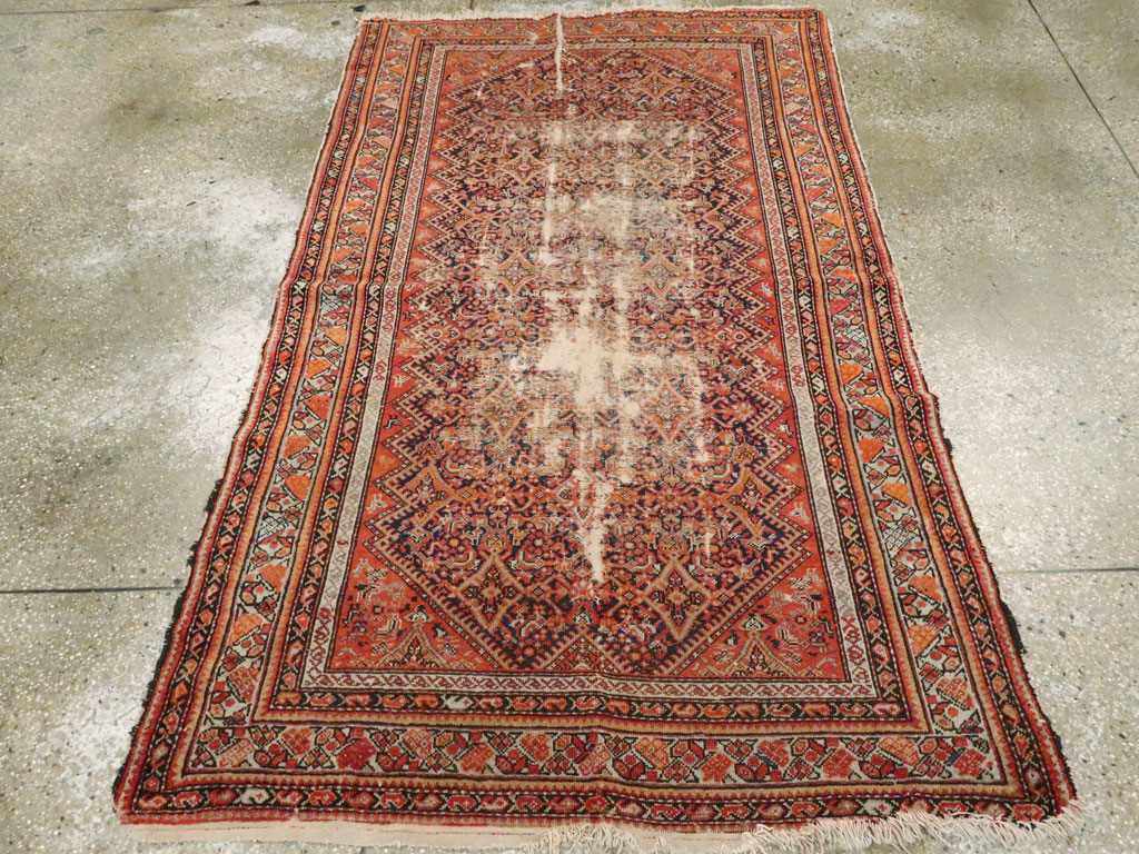 Antique Malayer Distressed Rug, No.20490 - Gsblank