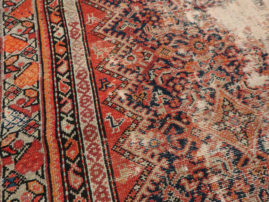 Antique Malayer Distressed Rug, No.20490 - Gsblank