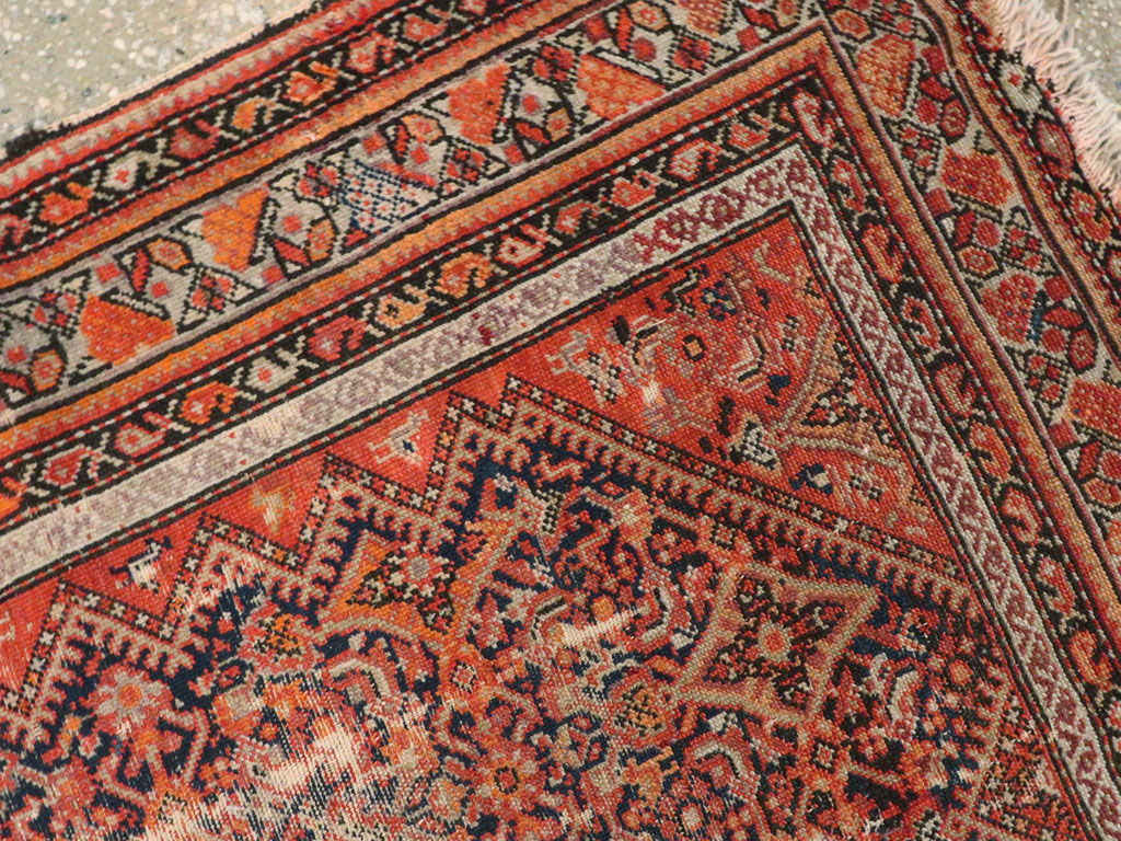 Antique Malayer Distressed Rug, No.20490 - Gsblank