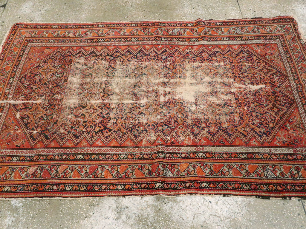 Antique Malayer Distressed Rug, No.20490 - Gsblank