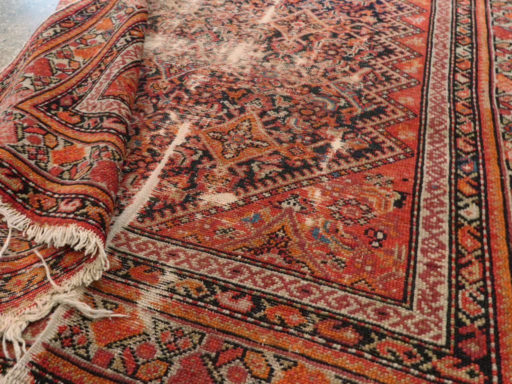 Antique Malayer Distressed Rug, No.20490 - Gsblank