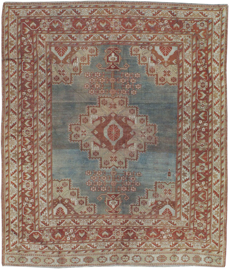 Antique Persian Afshar Square Rug, No.20492 - Gsblank