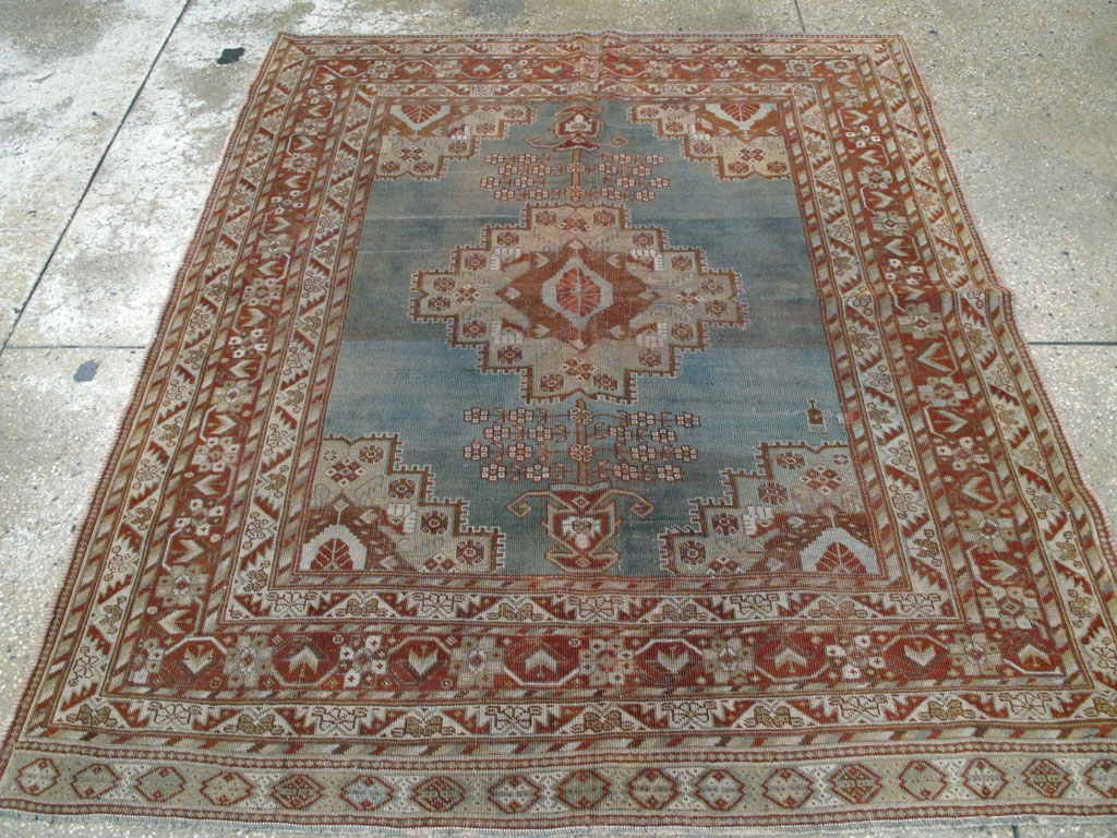 Antique Persian Afshar Square Rug, No.20492 - Gsblank