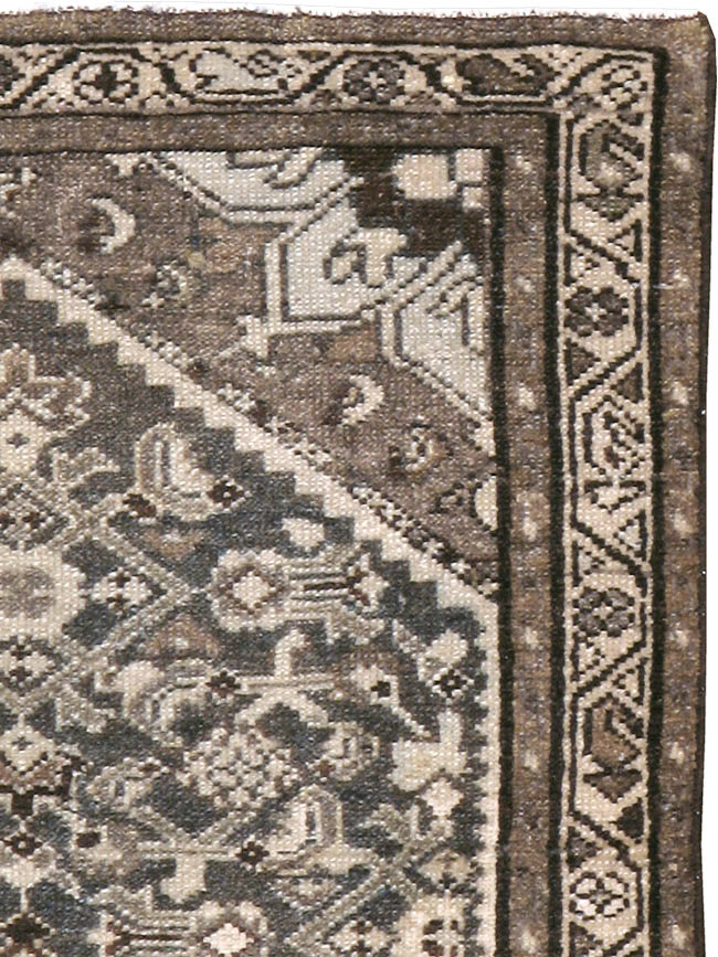 Vintage Persian Malayer Throw Rug, No.20513 - Gsblank