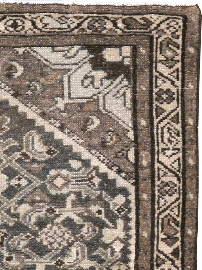 Vintage Persian Malayer Throw Rug, No.20513 - Gsblank