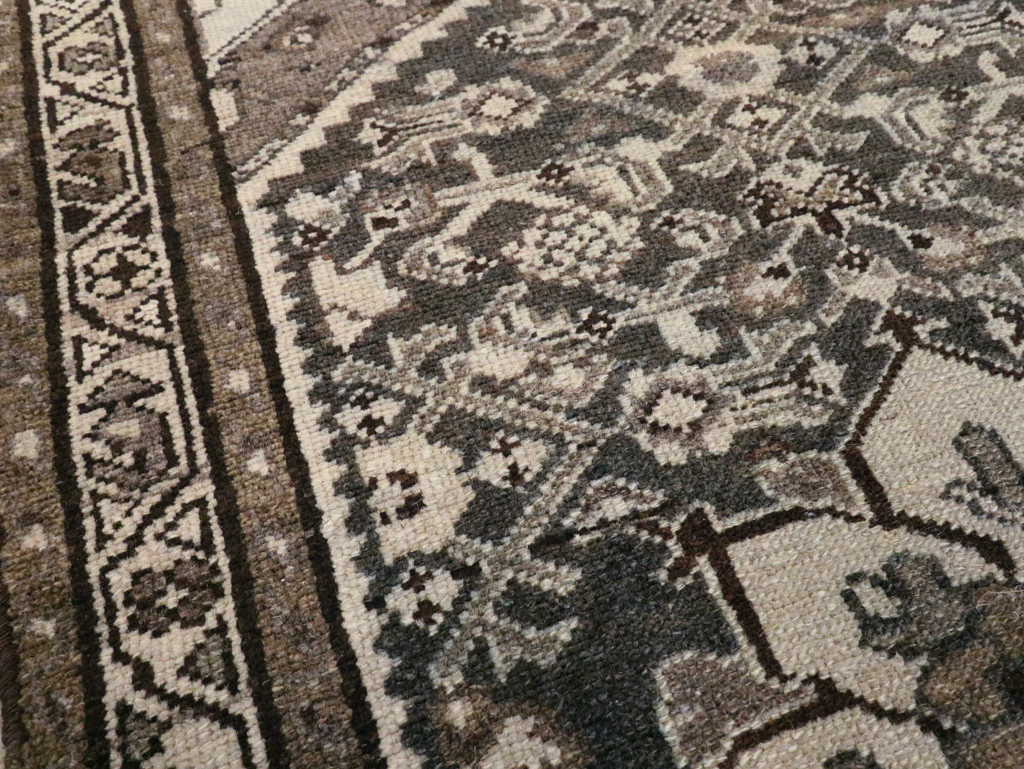 Vintage Persian Malayer Throw Rug, No.20513 - Gsblank