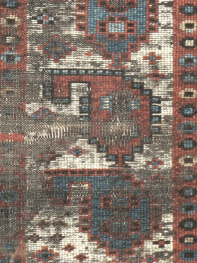 Antique Caucasian Kazak Distressed Rug, No.20515 - Gsblank