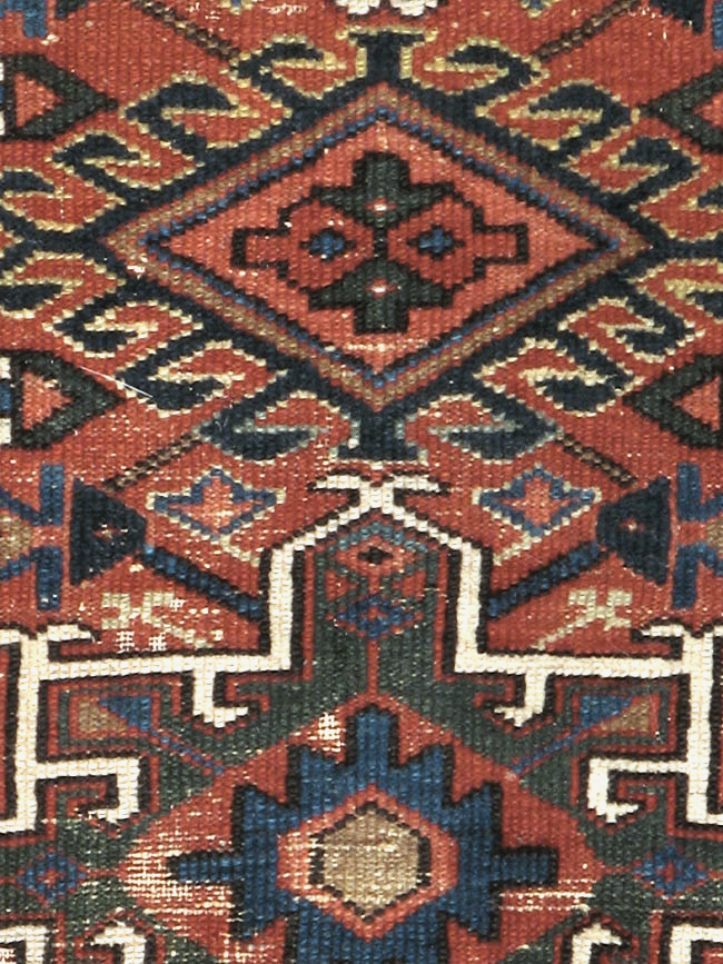 Antique Persian Karajeh Distressed Rug, No.20530 - Gsblank