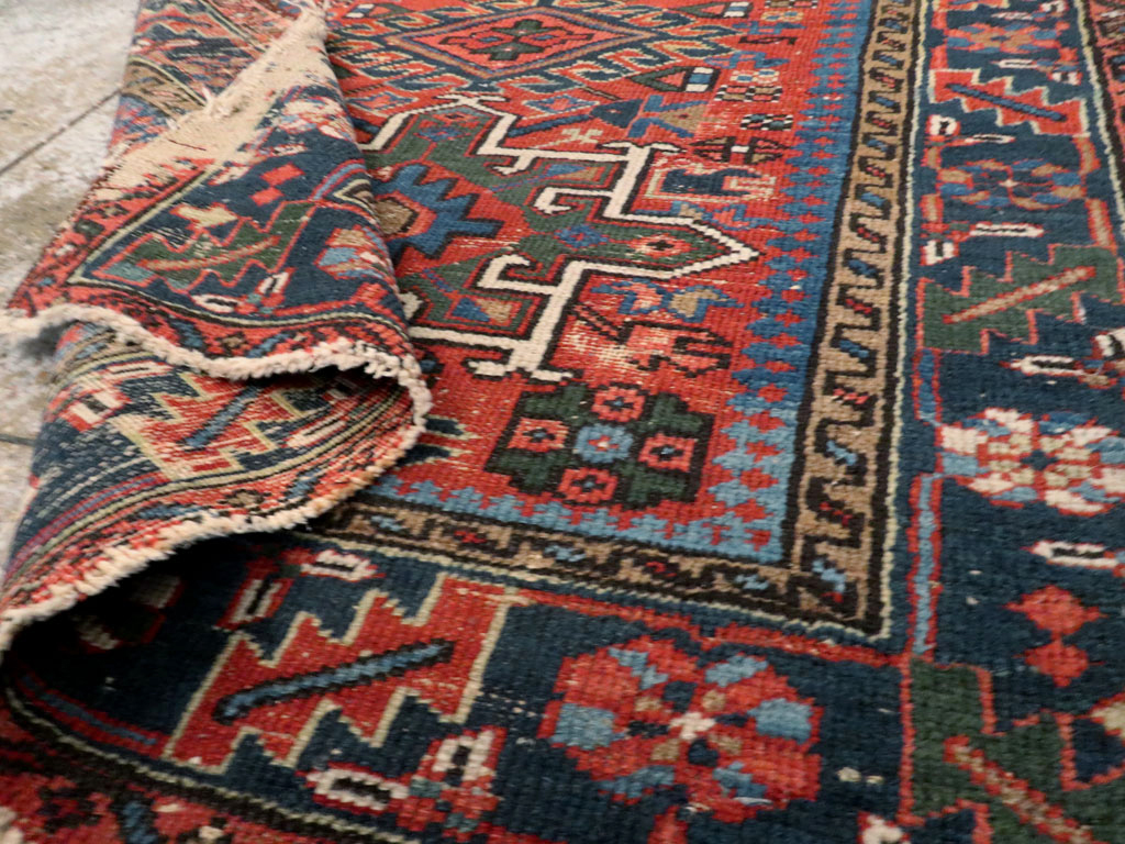Antique Persian Karajeh Distressed Rug, No.20530 - Gsblank
