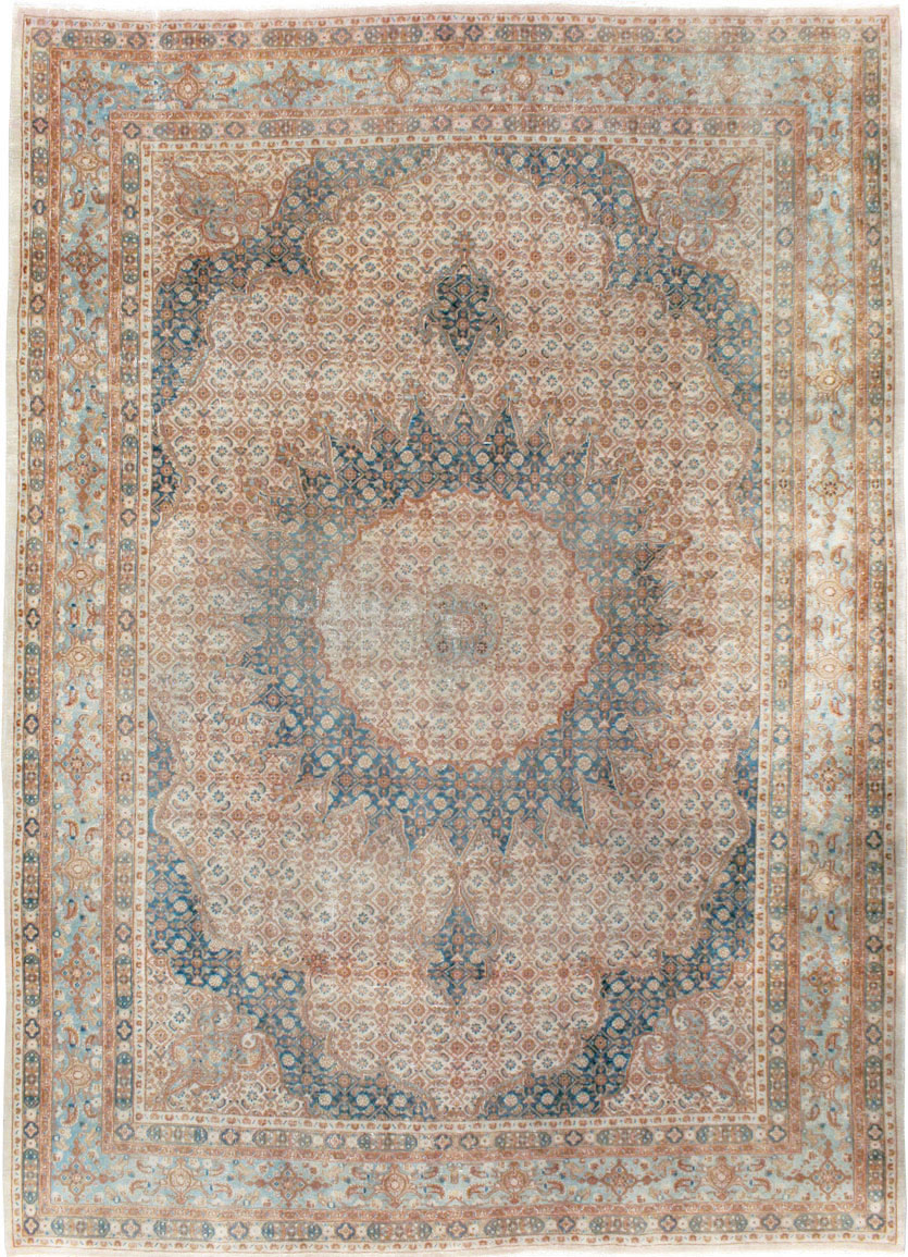 Vintage Persian Mashad Rug, No.20545 - Gsblank