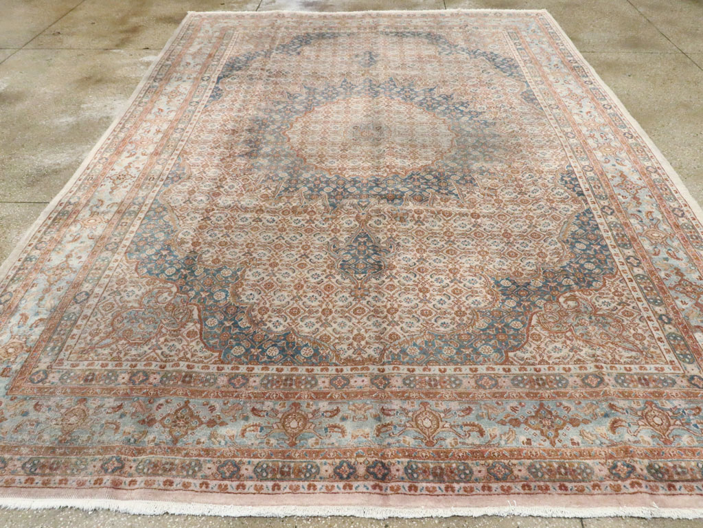 Vintage Persian Mashad Rug, No.20545 - Gsblank