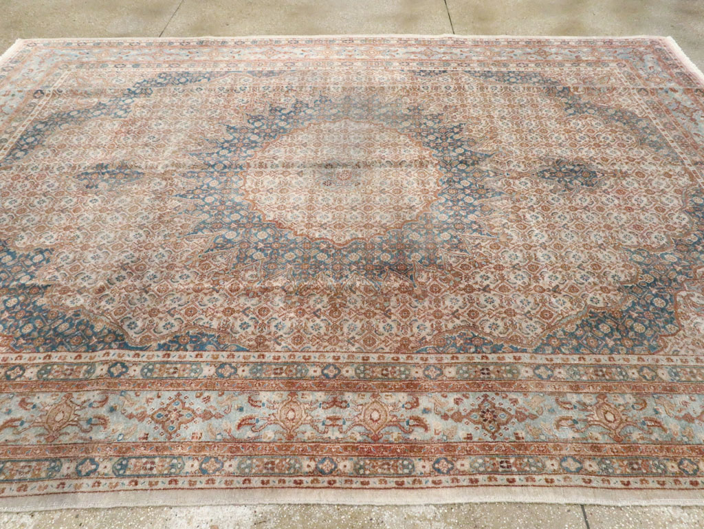 Vintage Persian Mashad Rug, No.20545 - Gsblank