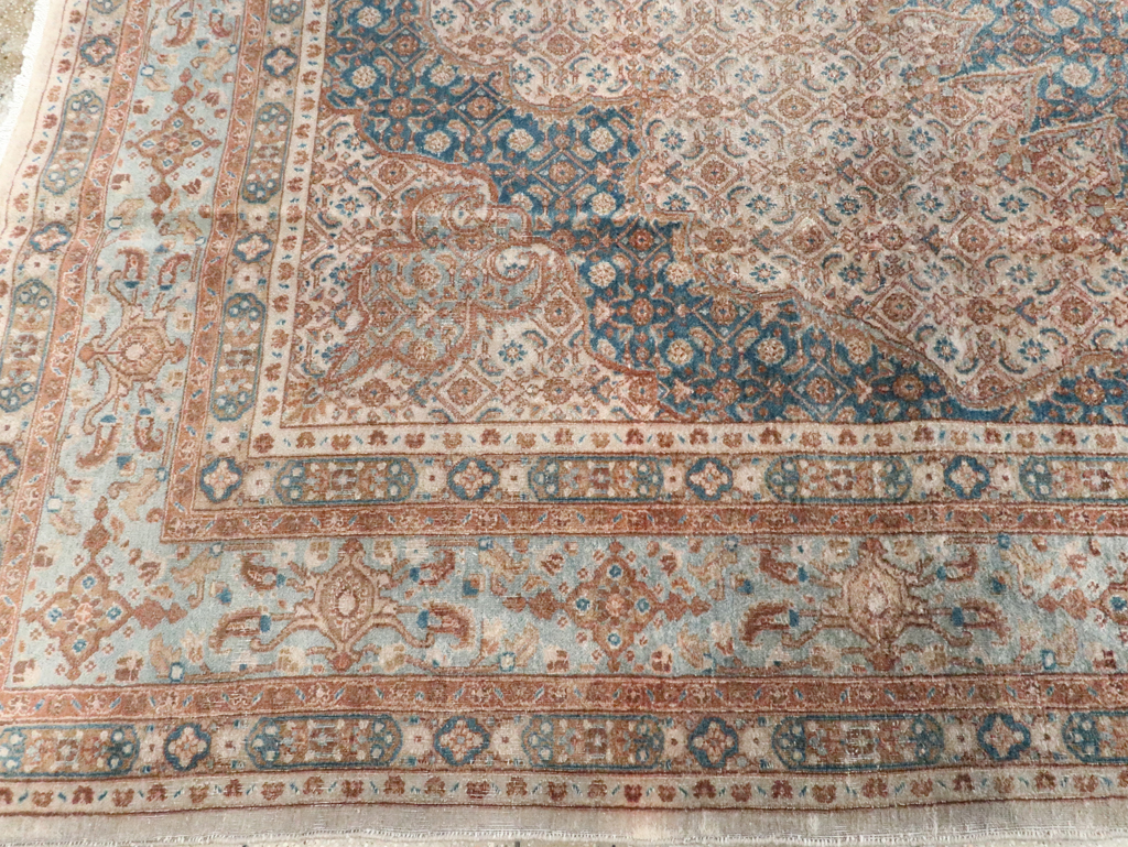 Vintage Persian Mashad Rug, No.20545 - Gsblank