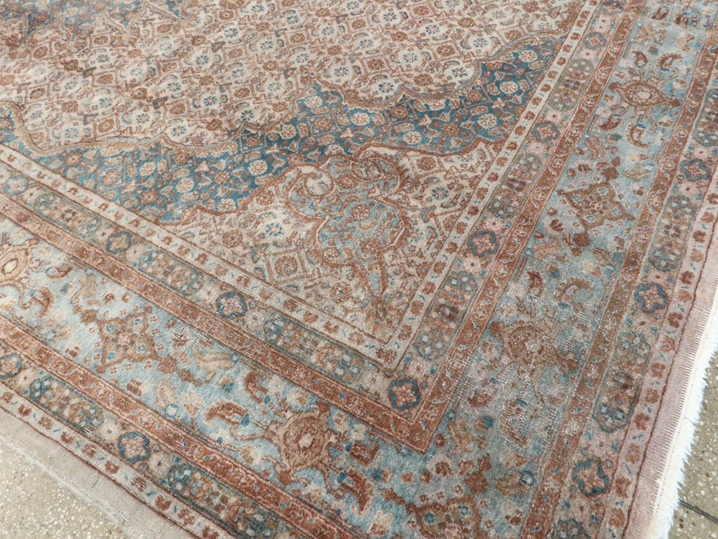 Vintage Persian Mashad Rug, No.20545 - Gsblank