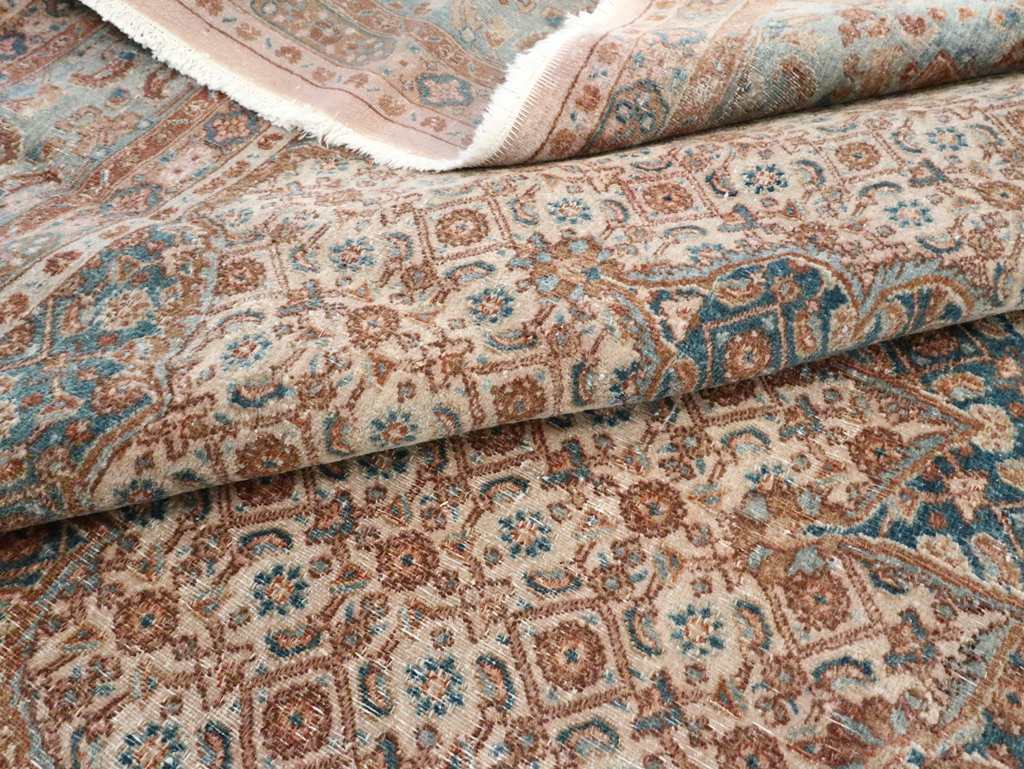 Vintage Persian Mashad Rug, No.20545 - Gsblank